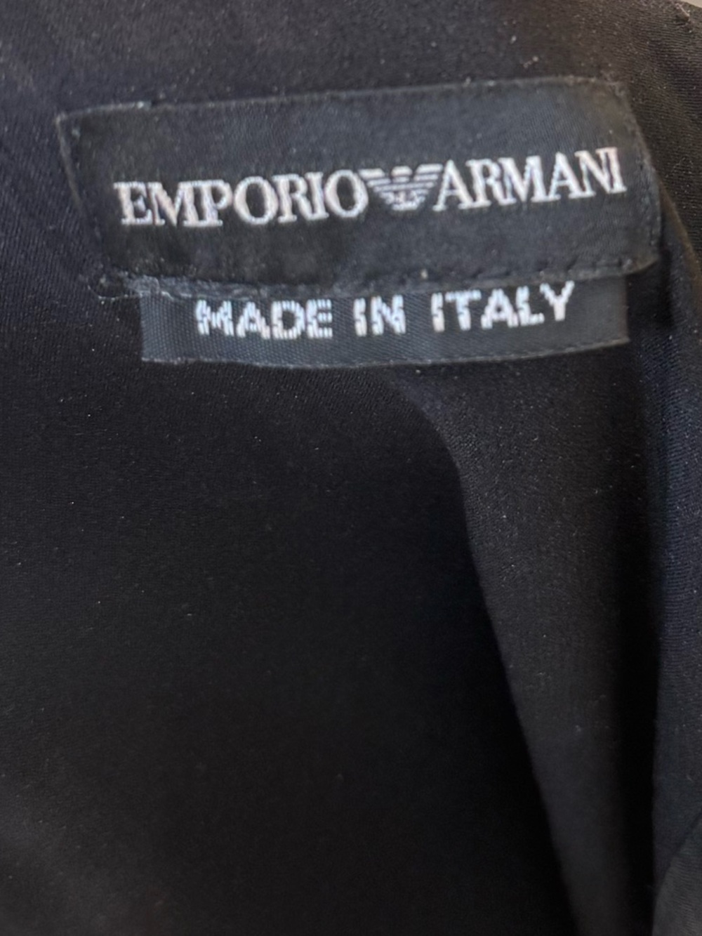 Emporio Armani Black Polka Dot Midi Sheath Dress - Picture 4 of 5
